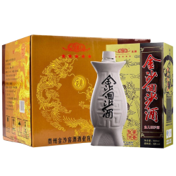 金沙 回沙酒53度鱼儿酒500ml*6瓶国产白酒纯粮食酒送礼宴请口粮酒