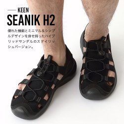 KEEN 日本直邮  SEANIK H2 男士凉鞋运动凉鞋两栖鞋时尚适合露营和