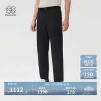 KOLON SPORT 户外休闲裤 男士防泼水UPF50+Sky Hiker徒步长裤 LHLP6MNT21-BK 黑色 2XL 185/90B
