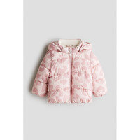 H&M HM童装男婴女婴棉袄冬季棉服连帽夹棉疏水外套长袖上衣1232175