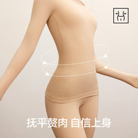 有棵树 塑身保暖内衣女 带胸垫 静谧黑 M 套装