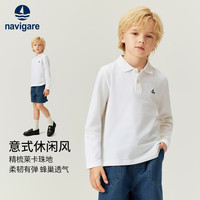 navigare 意大利小帆船儿童长袖POLO衫