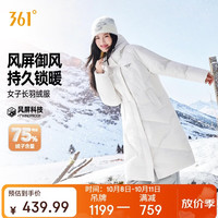 361° 女子长羽绒服冬季加绒保暖御寒外衣户外休闲羽绒外套562544314-1