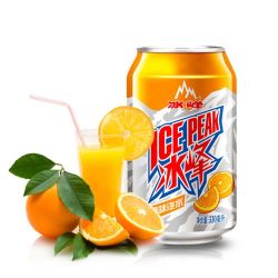 冰峰 陕西特产冰峰橙味汽水330ml*6罐畅饮西安网红碳酸饮料怀旧老汽水