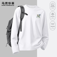 马克华菲 重磅纯棉长袖T恤衫男士