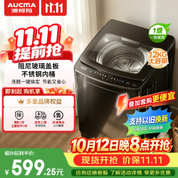 澳柯玛 12KG公斤全自动波轮洗衣机家用大容量 一级能效家用租房宿舍  家电补贴国补AQ120F01