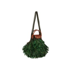 LONGCHAMP LE PLIAGE FILET网袋棕草风格包10121HFX