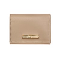 LONGCHAMP Le Roseau金色竹节短款钱包30021HGC