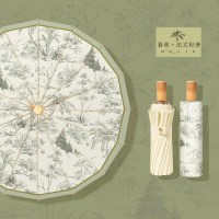 凡羔 雨伞女生复古伞女晴雨两用折叠遮太阳伞防晒防紫外线双人伞