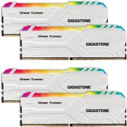 Gigastone DDR4 32GB(8GBx4) 游戏灯条内存 白 3200M