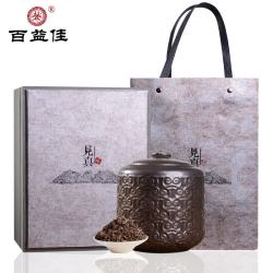 百益佳 茶叶 普洱茶熟茶 贺开陈年 古300克/罐茶礼品礼盒装