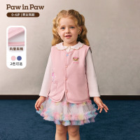 Paw in Paw PawinPaw卡通小熊童装26年春夏季新款男女宝宝儿童夹棉马甲宽松 Pink粉色/25 120