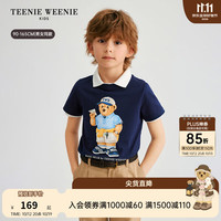 TEENIE WEENIE Kids小熊童装26新款男女童宝春夏5A抗菌印花短袖T恤