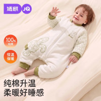 婧麒 新生儿睡袋0-5岁连体睡袋夹棉秋冬宝宝分腿睡袋儿童防踢被 -