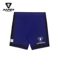 Aape +运动男装春夏猿颜字母印花黑色山系描边潮流短裤6885XXI