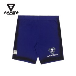 Aape +运动男装春夏猿颜字母印花黑色山系描边潮流短裤6885XXI