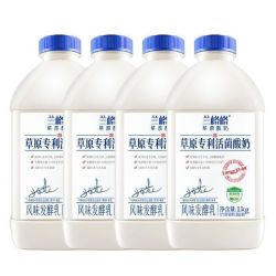 兰格格 草原专利活菌酸奶 1kg*4瓶