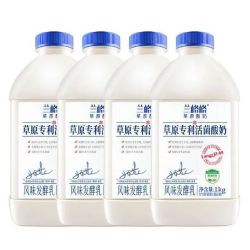 兰格格 草原专利活菌酸奶 1kg*4瓶