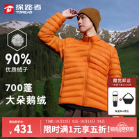 探路者 鹅绒超轻 舒适保暖 户外立领 羽绒服