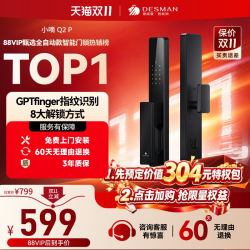 德施曼 小嘀系列 Q2P 电子锁 星爵黑