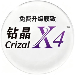 依视路 钻晶X4 防蓝光1.56折射率现片*2赠钛框（免费升级膜致）