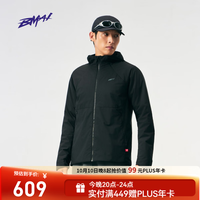 必迈 26秋冬新品户外跑步运动轻暖棉服V2男女情侣室外健身通勤保暖棉衣 暗夜黑 男 L