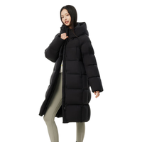 坦博尔 高充绒量连帽加厚保暖 女士羽绒服