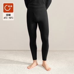 Ubras 保暖裤男士含羊毛秋裤男线裤羽绒化加绒加厚打底裤男青少年