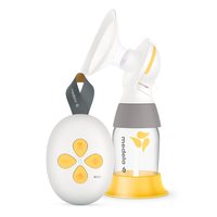 美德乐 Solo 吸乳器电动简约静音 USB 可充电,PersonalFit Flex 和 2 相表情技术 Medela