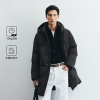 杰克琼斯 防泼水保暖 连帽长款羽绒服