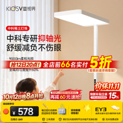 童视界 护眼大路灯立式全光谱学习阅读抑轴落地台灯100W