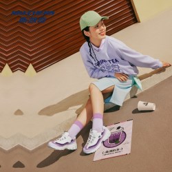 斯凯奇 老爹鞋闪穿科技时尚绑带运动鞋复古潮流舒适老爹鞋百搭时尚