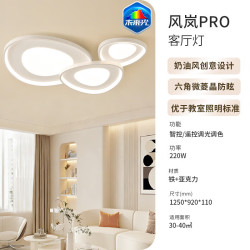 雷士 吸顶灯未来光 护眼漫反射发光客厅灯 220w 10354lm 1.25米未来光客厅灯【质保五年】