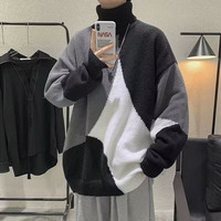 JIAYE 嘉晔 高领毛衣男2026秋冬季新款潮流大码情侣休闲针织衫上衣