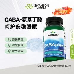 斯旺森 氨基丁酸gaba250mg60粒