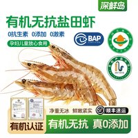 深鲜岛 盐田虾有机无抗鲜活速冻1kg 12-15cm