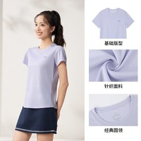 361° 361短袖运动T恤2026夏季新款透气速干凉爽圆领短T女款舒适上衣T恤