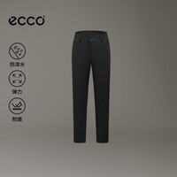 ecco 秋季新款防泼户外运动软壳长裤男 ES263P064M 黑色32(175/84A)