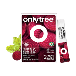 onlytree only tree纯冻干红甜菜根粉即食早餐冲饮膳食纤维果蔬健身代餐粉70g 甜菜根粉