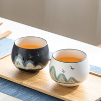 一品仟堂 清山主人杯陶瓷茶杯单杯家用个人杯功夫茶具创意品茗杯