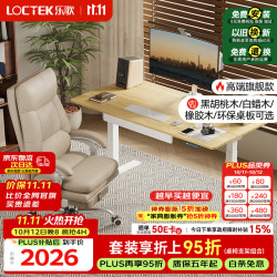 乐歌 E5-N 双电机电动升降桌 1.2m 原木色