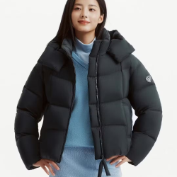 坦博尔 26年新款泡芙羽绒服女短款小个子秋冬外套TB62350312 燕尾青 XS (155)