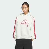 阿迪达斯 大logo潮流休闲连帽卫衣套头衫女装
