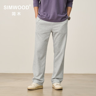 SIMWOOD SO210410 340g轻暖绒 浅花灰 L 男士休闲裤
