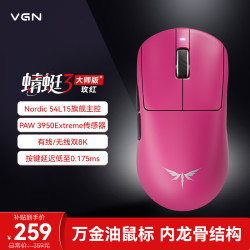VGN 轻量化 无线鼠标  玫红