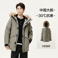 网易严选 中国大鹅 90%绒男女同款五防派克羽绒服