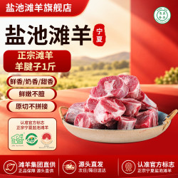 盐池滩羊 宁夏盐池滩羊 原切羊小腿块羊腱子肉生鲜羊肉烧烤火锅食材净重1斤
