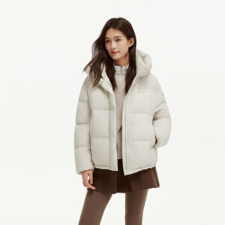 坦博尔 羽绒服女短款冬季 知春米 XS (155)