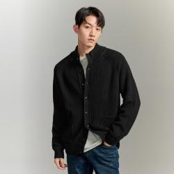 GXG 春秋GXG简约休闲宽松内搭针织衫男士毛衣开衫外套线衫男