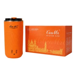 CEOMR 迷你豆浆机 爱马仕橙 自动清洗 mini豆浆杯